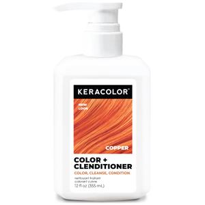 Keracolor Clenditioner COPPER Hair Dye - Semi Permanent Hair Color Depositing Conditioner, 12 Fl. Oz.