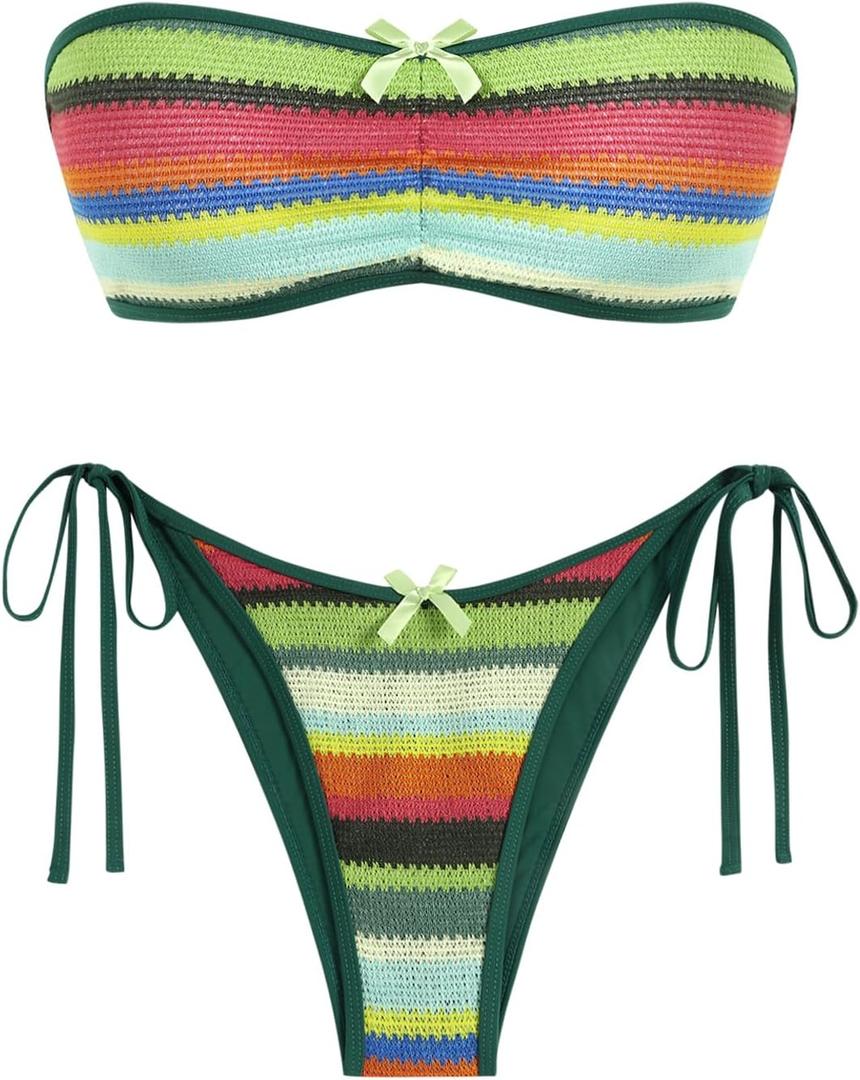 ZAFUL womens Bikini (Large, 63-green) ZAFUL womens Bikini (Large, 63-green)