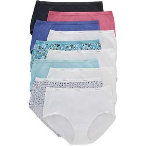 Hanes womens Cotton briefs underwear, 10 Pack  Brief Assorted 1, 7 US