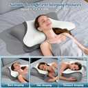 Cervical Neck Pillow for Pain Relief, Bed Pillows for Sleeping, Ergonomic Cooling Pillow, Orthopedic Contour Pillow for Side Back Stomach Sleepers,Neck Support Memory Foam Pillows with Pillow Covers