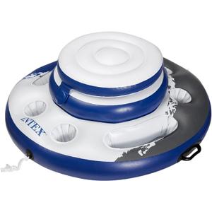 INTEX 56822EP Mega Chill Inflatable Cooler: Removable Ice Chest  5 Built-in Cup Holders  2 Durable Handles  Easy-To-Use Connectors  River Run Compatability