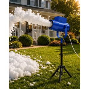 Foam Machine for Party, Safe 60min Use&Flexible Angle Control, Foam Party Machine For Pool Parties, Indoor/Outdoor Events & Club Use (Blue)