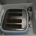 4 Slice Toaster 1.5" Extra Wide Slot - Stainless Steel, High Lift, 6 Browning Settings, Blue