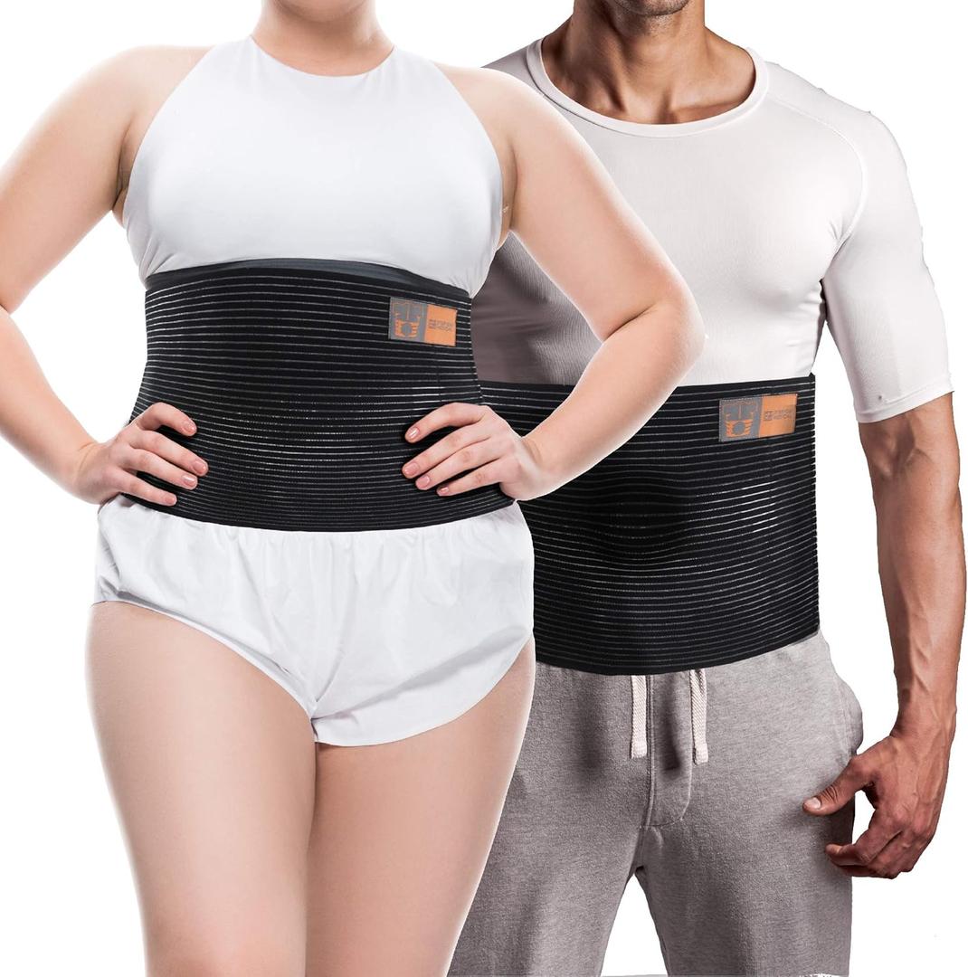 Everyday Medical Plus Size Umbilical Hernia Support Belt I Pain and Discomfort Relief from Umbilical, Navel, Ventral and Incisional Hernias I Hernia Binder for Big Men and Large Women  L/XL