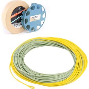 Maxcatch All-Purpose Trout Fly Line with Two Welded Loops, Weight Forward Floating Fly Fishing Lines Moss/Gold (WF5F-100FT)