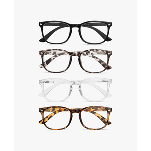 BLS BLUES Reading Glasses for Women/Men, Readers for Women/Men, Eye glasses, Blue Light Reading Glasses, Cheaters, Eyeglasses(1.5)