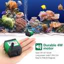 CWKJ 2 Pack 80GPH (4W 300L/H) Submersible Water Pump with 4.9ft Tubing (1/3-Inch ID), 3 Nozzles for Aquarium, Pond, Fish Tank, Hydroponics