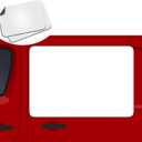 2 Pack Blank Car Door Magnet Sticker, Rounded Corners Magnetic Vehicle Sign, Perfect Magnet for Truck to DIY Advertise Business and Cover Company Logo, Personalized Magnet Decal, 24x36 inch, White