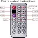 Disco Ball Dj Strobe Light with 6 Colors, Sound Activated Big-Size Magic Stage Party Light with Remote Control, Holiday Halloween Decorations Lighting Bar Wedding Home Club (7'' Big Size)