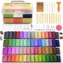 Aestd-ST Polymer Clay 60 Colors, Modeling Clays for Kids DIY Starter Kits, Oven Baked Model Clay, Non-Sticky,with Sculpting Tools, Holiday Gift for Children and Artists.