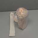 Pandaloo Glass Cups With Lids and Straws -20 Fl Oz- Perfect Size Iced Coffee Cup - Smoothie Cup With Bamboo Lid and On the go Lid - Glass Tumbler With Straw (1 Count (Pack of 1), Vanilla Cream)