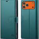 Wallet Case for iPhone 17 Pro Max with Credit Card Holder,PU Leather Folio Flip Kickstand Protective Shockproof Cover for Apple 17 Pro Max Phone Case (Green, for iPhone 17 Pro Max - 6.9'')