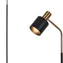 O'NEELDY Modern Industrial Floor Lamp 65" Black Standing Lamp, Black and Gold with 360 Adjustable Lampshade, 12W E26 Bulb Included, Floor Lamp for Living Room, Bedroom, Office