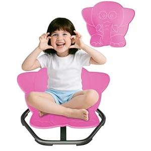 Spinning Chair for Autistic Kids, Sit and Spin, Sensory Toys for Kids with Autism, Toddlers & ADHD Children, Sensory Products Swivel Chair, Pink