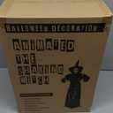 ELAMAS Animatronics 64 inch Dancing Witch Halloween Decorations - Sound Activated with Creepy Sound, Spooky Move, Light Up Eyes, Haunted House Scary Decor Horror Prop for Indoor, Outdoor, Yard Lawn