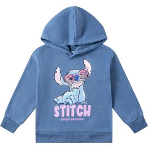 Disney Lilo and Stitch Unisex Pullover Hoodie for Toddlers and Big Kids (12, Navy)