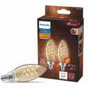 LED B11 E12 AMB 25W 2PK (A)