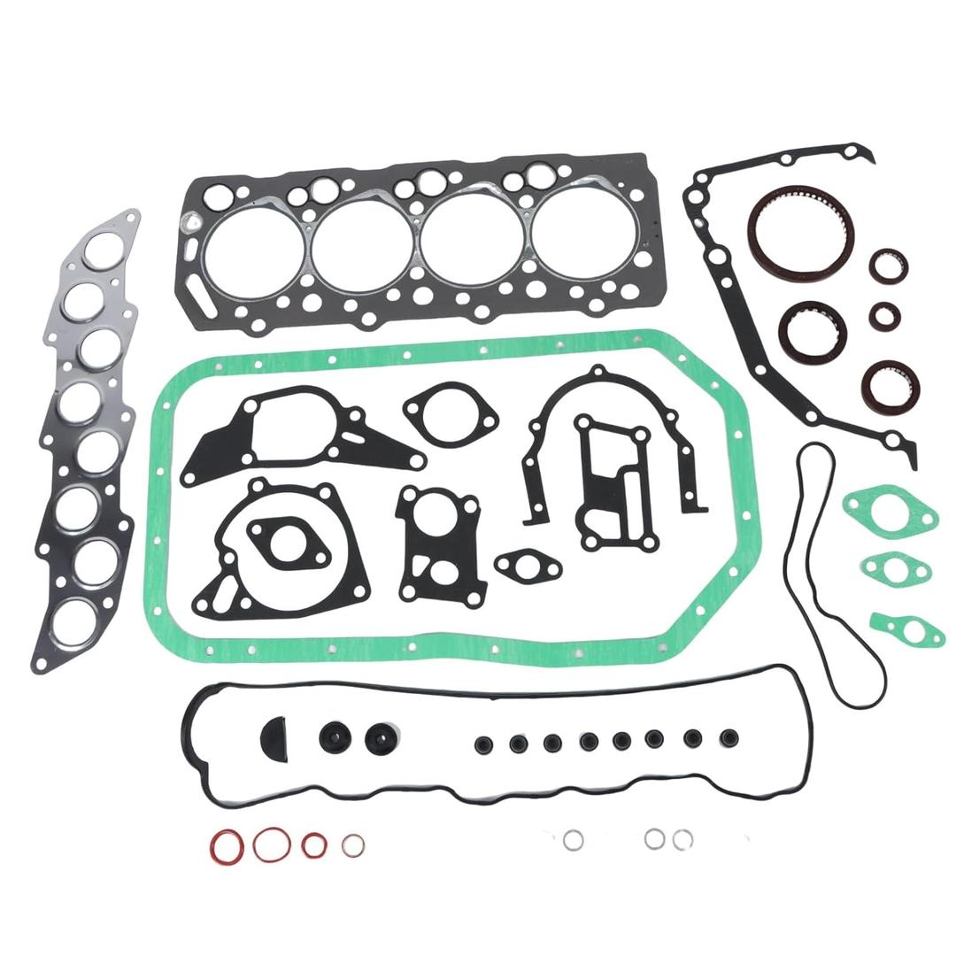 4D55 4D55T 4D56 4D56T 8V Engine Full Gasket Kit Head Gasket Set for Mitsubishi Triton Delica Montero Pajero 2.5 Turbo L200 L300 L400 Canter 2.5L Engine Repair