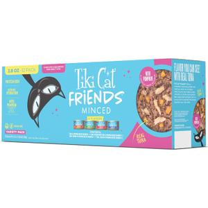 Tiki Cat Friends Wet Cat Food, Tuna Variety Pack, 2.8 oz. Cans (12 Count) (EXP 12/01/28)