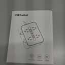 Surge Protector Power Strip - 8 Outlets with 3 USB Charging Ports,Multi Plug Outlet Extender, 5Ft Braided Extension Cord, Wall Mount Desk USB Charging Station for Home Office (Black)