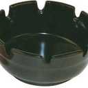 4" Black Melamine Ash Tray [Count of 6]