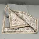Washable 2x5 Hallway Runner Rug: Vintage Water Resistant Kitchen Entryway Rug Ultra Soft Living Room Bedroom Carpet with Non Slip Backing Indoor Low Pile Floor Mat for Bathroom Dining Room(2X5,Beige)