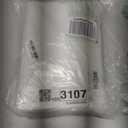 NICETOWN White Linen Sheer Curtains and Drapes 84 inches Long, Rod Pocket & Back Tab Semi-Transparent with Light Through Vertical Window Treatments for Sliding Glass Door & Living Room, 52"W, Set of 2