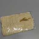 SIMISI RIBBON 24Pcs Champagne Christmas Velvet Ribbon Bows Decorations Xmas Ornaments Vintage Decor for Tree, Wreath, Garland (3/8'' Width, 5 * 7 inch)