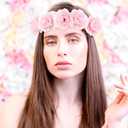 Thiccywoov 50 Pcs Artificial Flowers, 3.2 Inches Silk Rose Head Flowers Fake No Stem for Wedding Bridal Bouquet Home Floral Decor DIY Centerpieces Arrangements Party Tables Decoration(Light Pink)