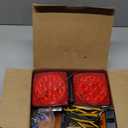 Nilight 2PCS Square LED Trailer Light Kit Low Profile Submersible IP68 Stop Turn Tail Side Marker License Lamps for 12V Utility Boat Camper RV Trucks Marine Snowmobile