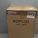 ROPLUS Softside Expandable Luggage with 4 Spinner Wheels, Durable Carry-On Luggage Suitcase (Coffee, 21-Inch)