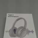 Wired Over-Ear Headphones with USB C Connector, Hi-Fi Stereo Sound, Noise-Isolating Ear Cups, Comfortable Fit for USB C Devices (No Bag, Silver)