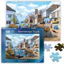 Ravensburger - Tranquil Harbour - 500 Piece Jigsaw Puzzle - Stunning, Vivid Imagery of a Summer Coastal Harbor - Inspiring Scene - Ideal Gift - Frameable Art - Screen-Free Fun - Puzzles for Adults