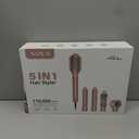 5 in 1 Air Styler, Hair Dryer & Blow Dryer Brush with Auto Wrap Curls, 110,000 RPM Ionic Hot Air Styler for Fast Drying, Curling, Smoothing, Blowouts & Frizz-Free Volume, No Heat Damage, 1200W