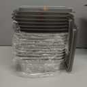 10 Pack Stainless Steel Food Storage Containers with Leak-Proof Lids, 34oz Reusable Metal Meal Prep Lunch Boxes, Stackable, BPA-Free, Dishwasher Safe for Snacks, Fruits & On-the-Go Meals