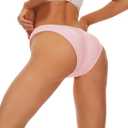 Bellecarrie Womens Cheeky Brazilian Scrunch Butt Bikini Bottoms Low Rise High Cut Sexy Womens Swim Bottoms L
