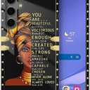 DAIZAG Compatible with Samsung Galaxy S24 Plus/S25 Plus Case,Black Girl in The Hijab Golden Decoration Soft TPU Protective Cover Shell Case Anti-Scratch for Samsung Galaxy S24 Plus/S25 Plus