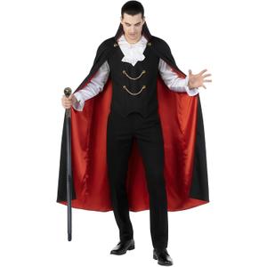Morph Vampire Costume Men, Male Vampire Costume, Adult Dracula Costumes for Halloween, Halloween Costumes For Men (X-Large)