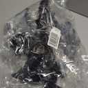 20''Tall Black Crystal Pendant Taper Candle Holders/Stylish Candle Stands/Candlesticks Holder/Candelabra for Home Decor, Weddings/Parties/Elegant Dining Table Centerpiece (2, Black, 5 Arm)