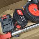 Weed Wacker Cordless,24v Electric Weed Eater Battery Powered with 2 4.0 Ah Batteries,Lightweight Weed Wacker with Wheels & Blade,3 in 1 String Trimmers for Women,Lawn Care,Garden,Yard, 47 inches