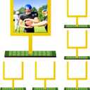 6 Pcs Football Goal Post Table Decorations Field Goal Post Centerpieces for Table with Base 4 x 6 Inches Wooden Football Photo Frame Decoration for Fans Club Sport Birthday Supplies