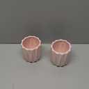 Succulent Plant Pots Ceramic Plant Pots and Drainage Hole Bonsai Planter Small Flower Pots for Indoor Outdoor Use for Home Office Garden Decoration, Plants Not Included(Pink, 2 Packs)