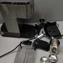 topzee Espresso Machine 20 Bar, Compact Coffee Maker with Milk Frother & Cold Brew Function, 52oz Removable Water Tank, Stainless Steel Cappuccino, Latte Maker, Silver