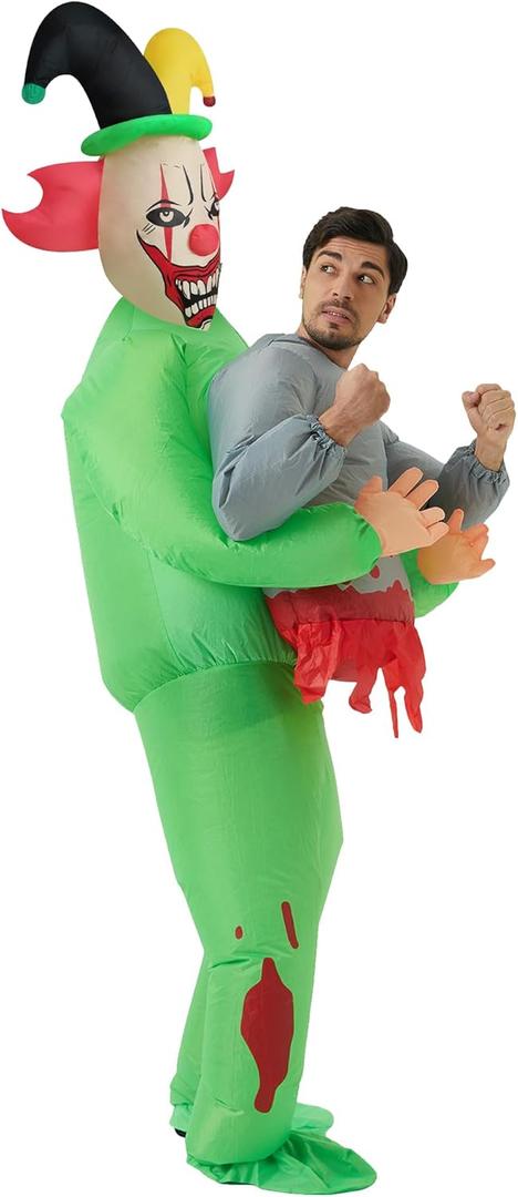 Funny Halloween Inflatable Costume Blow-up Cosplay Suit Outfit for Adult/Halloween/Birthday/Easter Party