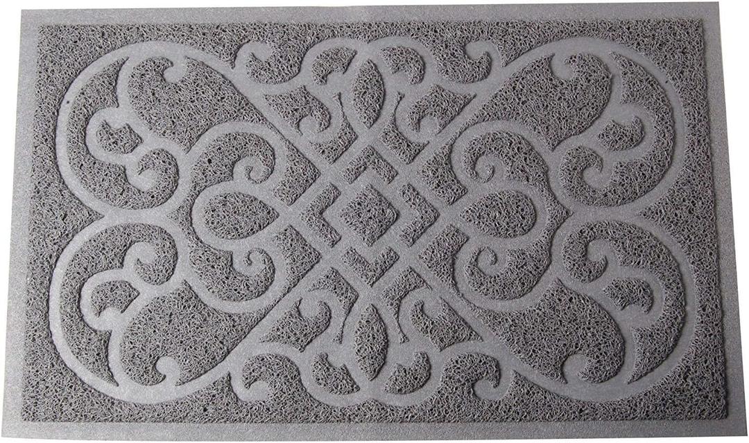 PetLike Cat Litter Box Mat, Thick Kitty Litter Trapping Mat, Durable,Waterproof &Washable with Non-Slip Backing, Soft on Kitty Paws and Easy to Clean, BPA Free (30x18, Light Grey)