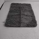 OLANLY Bathroom Rugs 34x21, Extra Soft Absorbent Chenille Bath Rugs, Rubber Backing Quick Dry, Machine Washable Bath Mats for Bathroom Floor, Tub and Shower, Home Decor Accessories, Grey