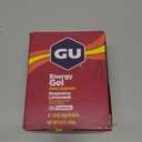 GU Energy Original Sports Nutrition Energy Gel, 8-Count, Vegan, Gluten-Free, Kosher, and Dairy-Free On-The-Go Energy for Any Workout, Raspberry Lemonade/ best by 01/17
