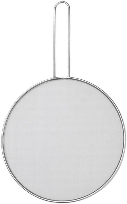 HIC Kitchen Splatter Screen, 18/8 Stainless Steel with Fine Mesh, 9-Inch, Fits Up To 8.5-Inch Pans