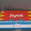 JoyCat Classroom Magnetic Letters Kit 248 Pcs with Double-Side 3D Foldable Magnetic Board - Foam Alphabet Letters&Numbers for Kids Spelling and Learning, Letter Board Tabletop Easel