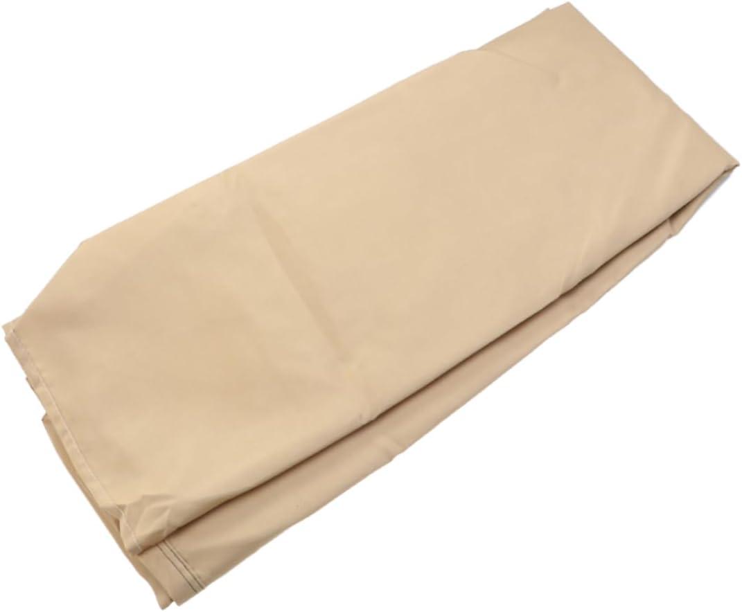 BESPORTBLE 3.6m Triangle Sun Shade Sail Canopy Outdoor Sand Yellow for Patio Garden Pool Backyard Use